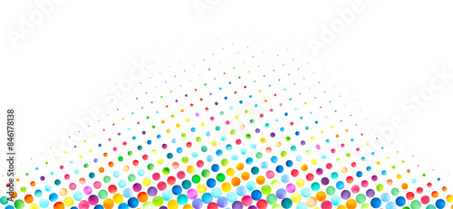 Color Gradient Bubble Cascade