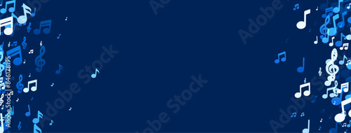 Melodic Blue Music Notes
