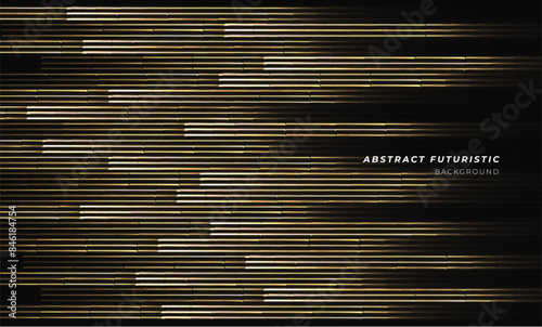 Digital Light Background creative of space design and futuristic geometric perspective design. Abstract futuristic and tech background, Abstract art wallpaper. Vector illustration.