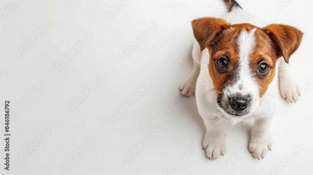 cute puppy on white background cute puppy on white background