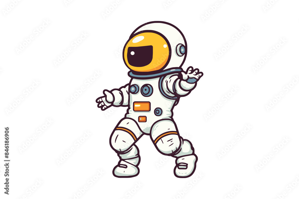 cute astronaut cartoon vector sublimation mascot logo design cute astronaut cartoon vector sublimation mascot logo design