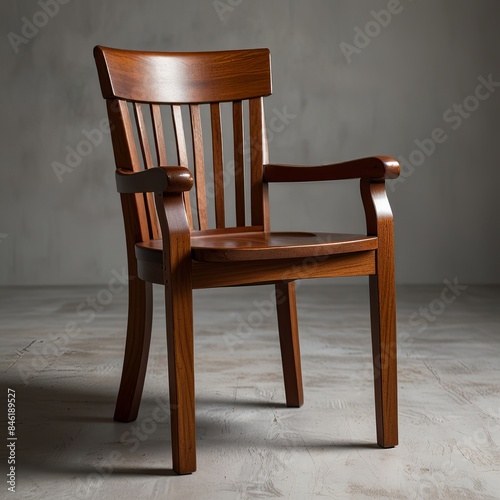 Wood chair silhoutte vector style with white background
