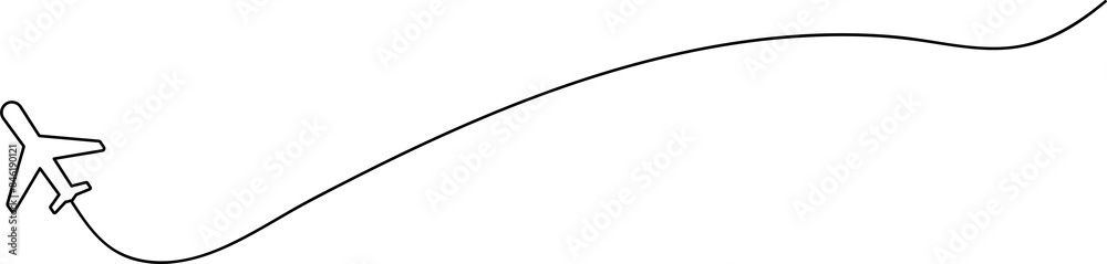 Airplane line path icon, airline, flight Airplane line path icon, airline, flight