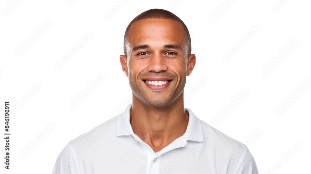 Confident and happy smiling man on white background. Confident and happy smiling man on white background.