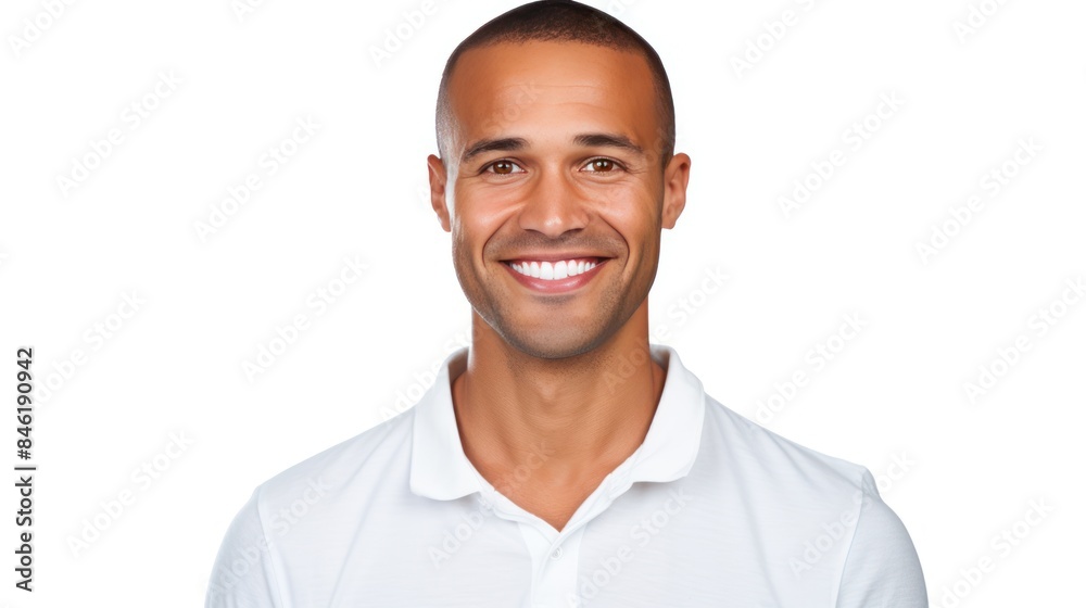 Confident and happy smiling man on white background. Confident and happy smiling man on white background.