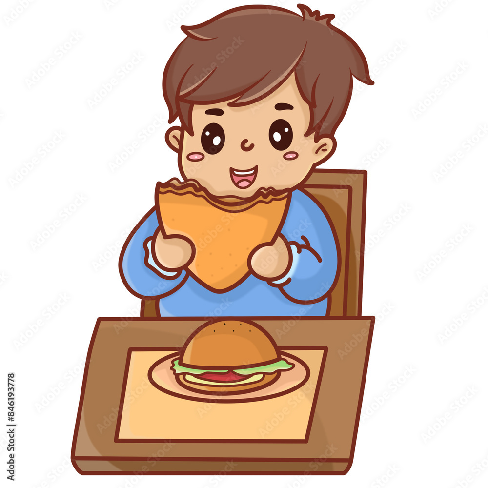 Clip art of daily life.