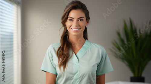 happy female medical massage therapist looking at camera Free Download happy female medical massage therapist looking at camera - GFXLoad