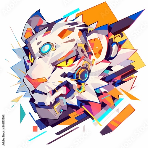 Dynamic Tiger Illustration to Inspire Your T-Shirt Design