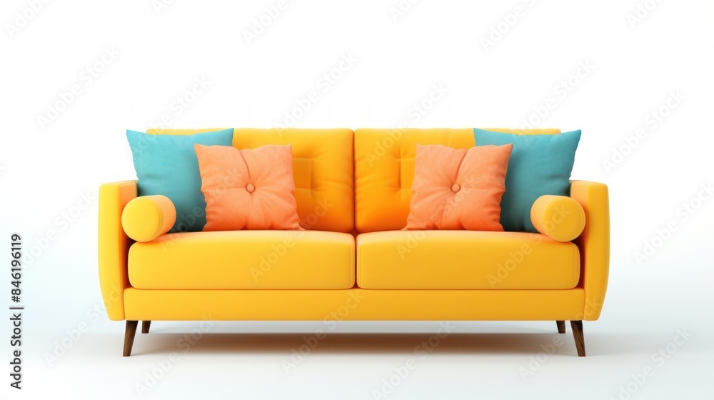 Modern sofa isolated on white background Modern sofa isolated on white background