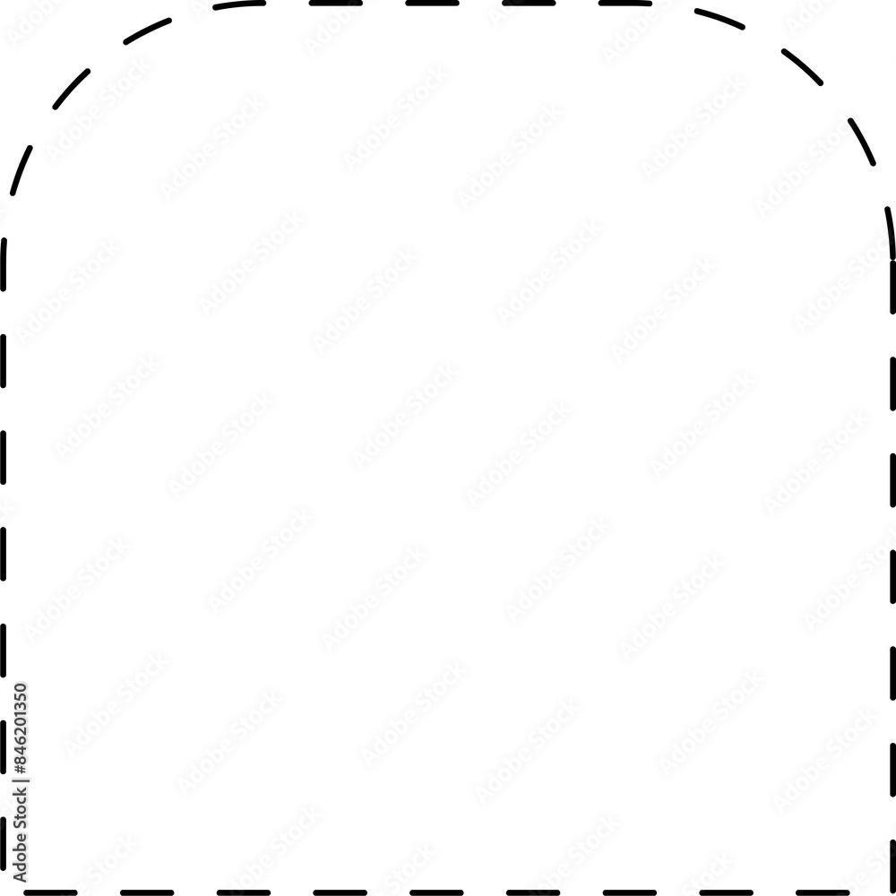 Obraz premium Dashed line square shapes. Elements for design