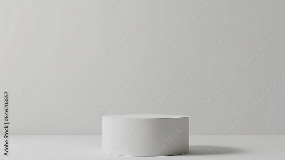 white podium in a room on a white background white podium in a room on a white background