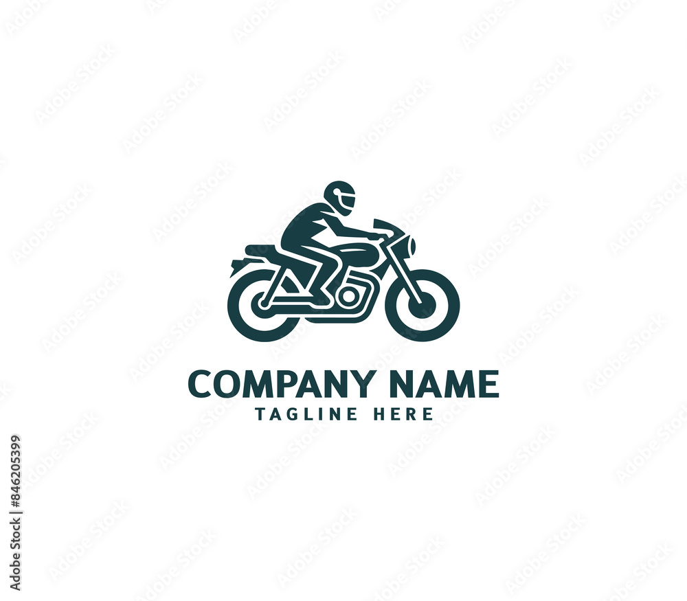 Motorcycle logo vector design. Motorcycle logo concept. Speed bike racer on the sport motorcycle. Motorcycle logo vector design. Motorcycle logo concept. Speed bike racer on the sport motorcycle.
