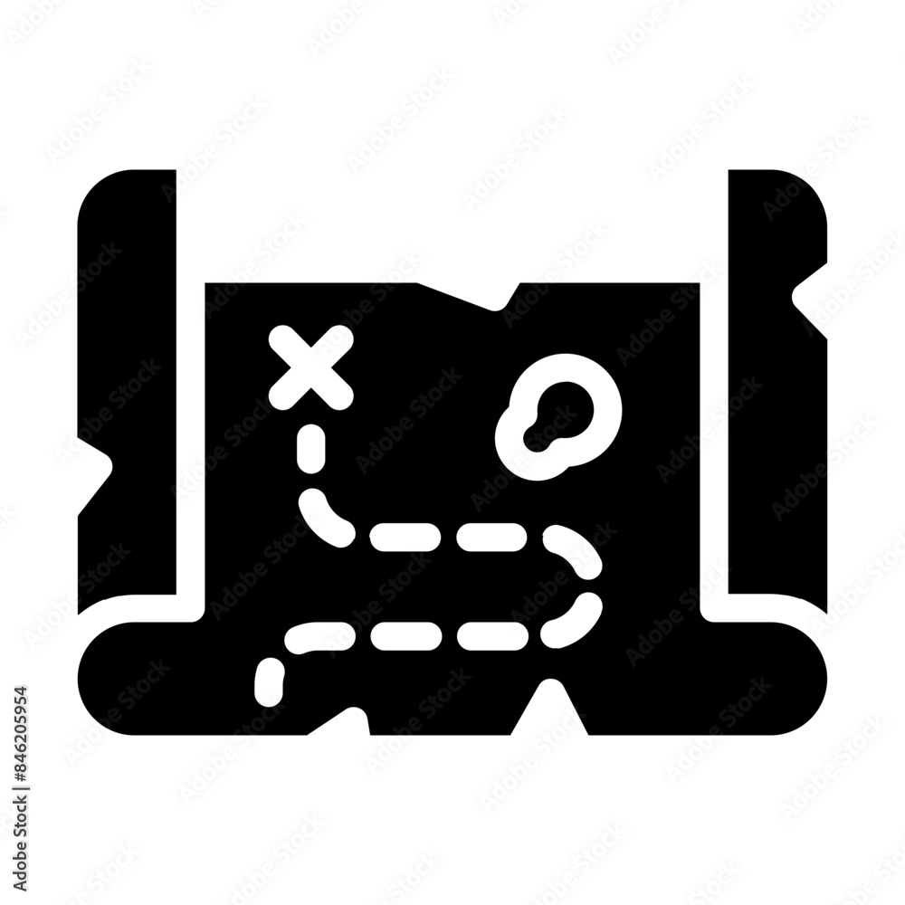 treasure map icon