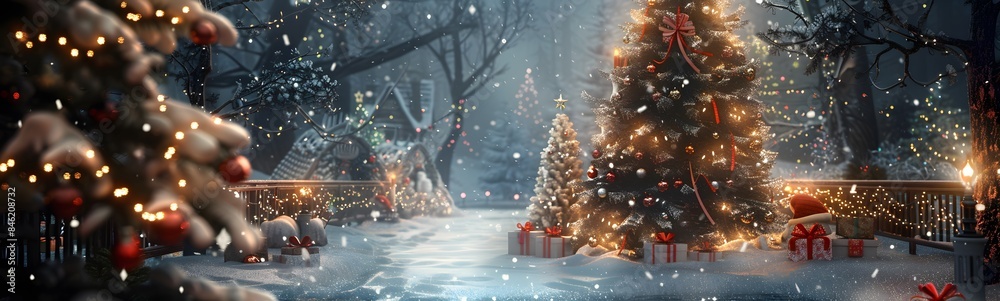 Merry Christmas and happy New Year background. Merry Christmas and happy New Year background.