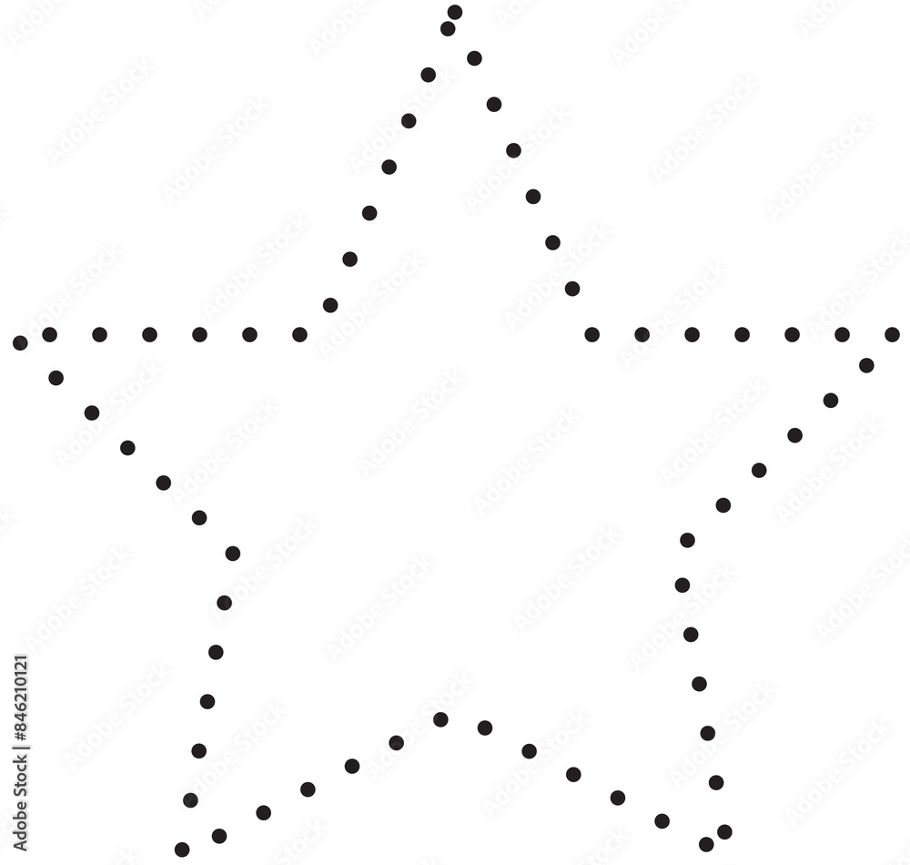 Star dot line shapes. Design elements Star dot line shapes. Design elements