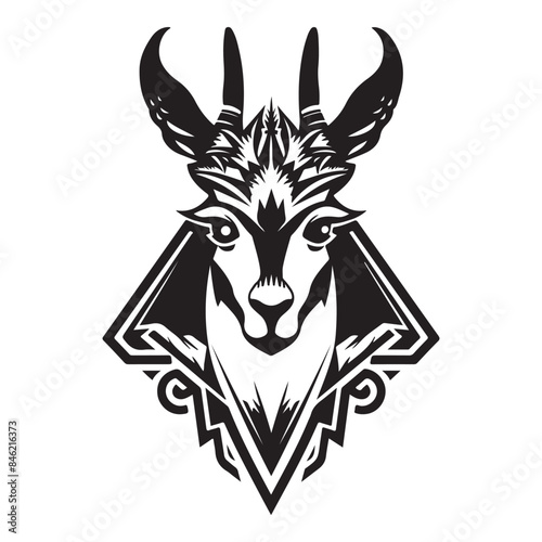 Vicuna Tribal Style The Spirit of Andean Heritage Mascot