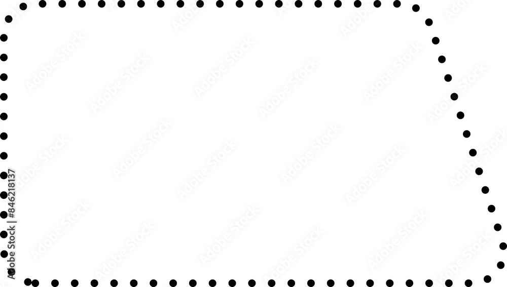 Set of square dot line shapes. Design elements Set of square dot line shapes. Design elements