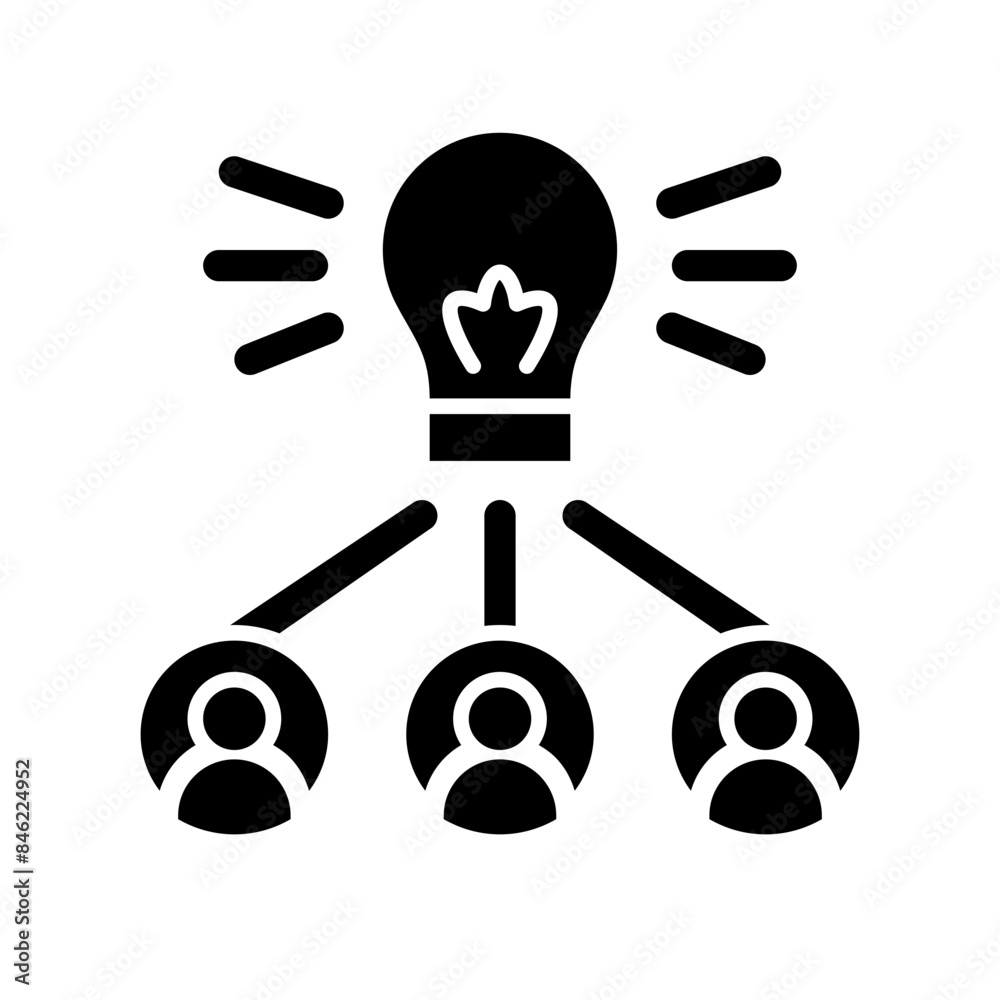 Fototapeta premium crowdsourcing icon