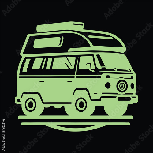 Camping Adventure Vector Silhouettes