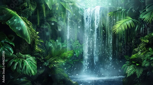 Serene Rainforest Backdrop in South America