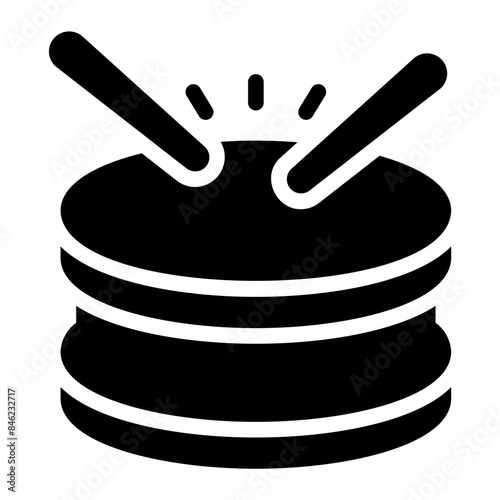 drum glyph icon