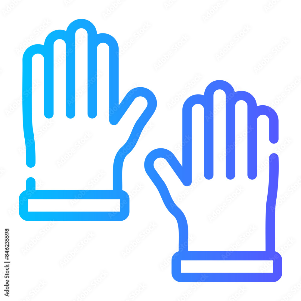 gloves gradient icon