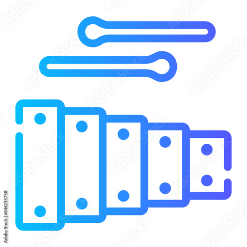 xylophone gradient icon