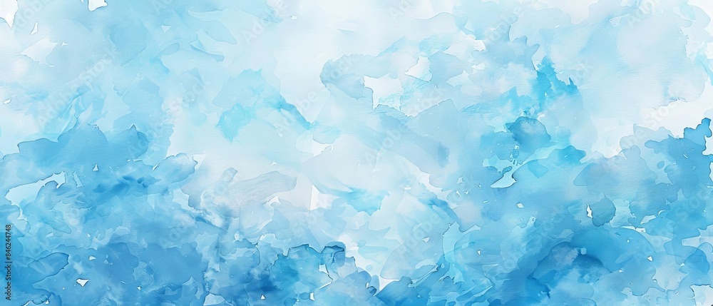Light blue watercolor texture,