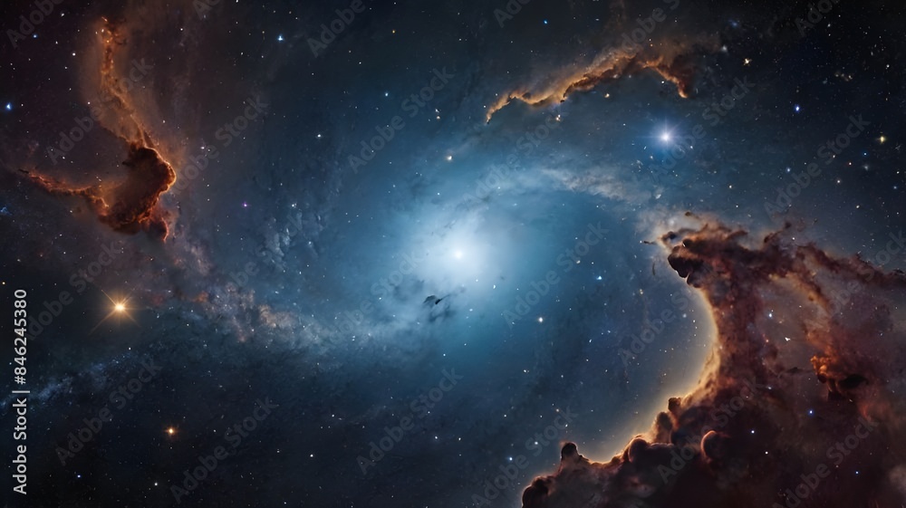 Fototapeta premium A celestial journey through the cosmos