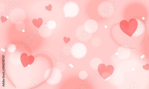 Blurred valentines day background design © Nganhaycuoi