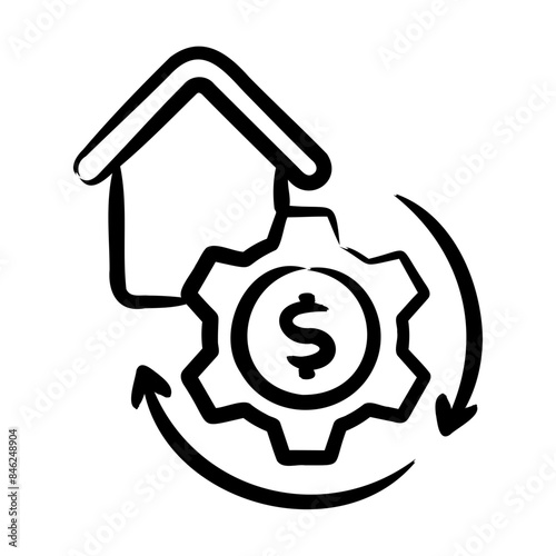 Mortgage Refinancing Icon