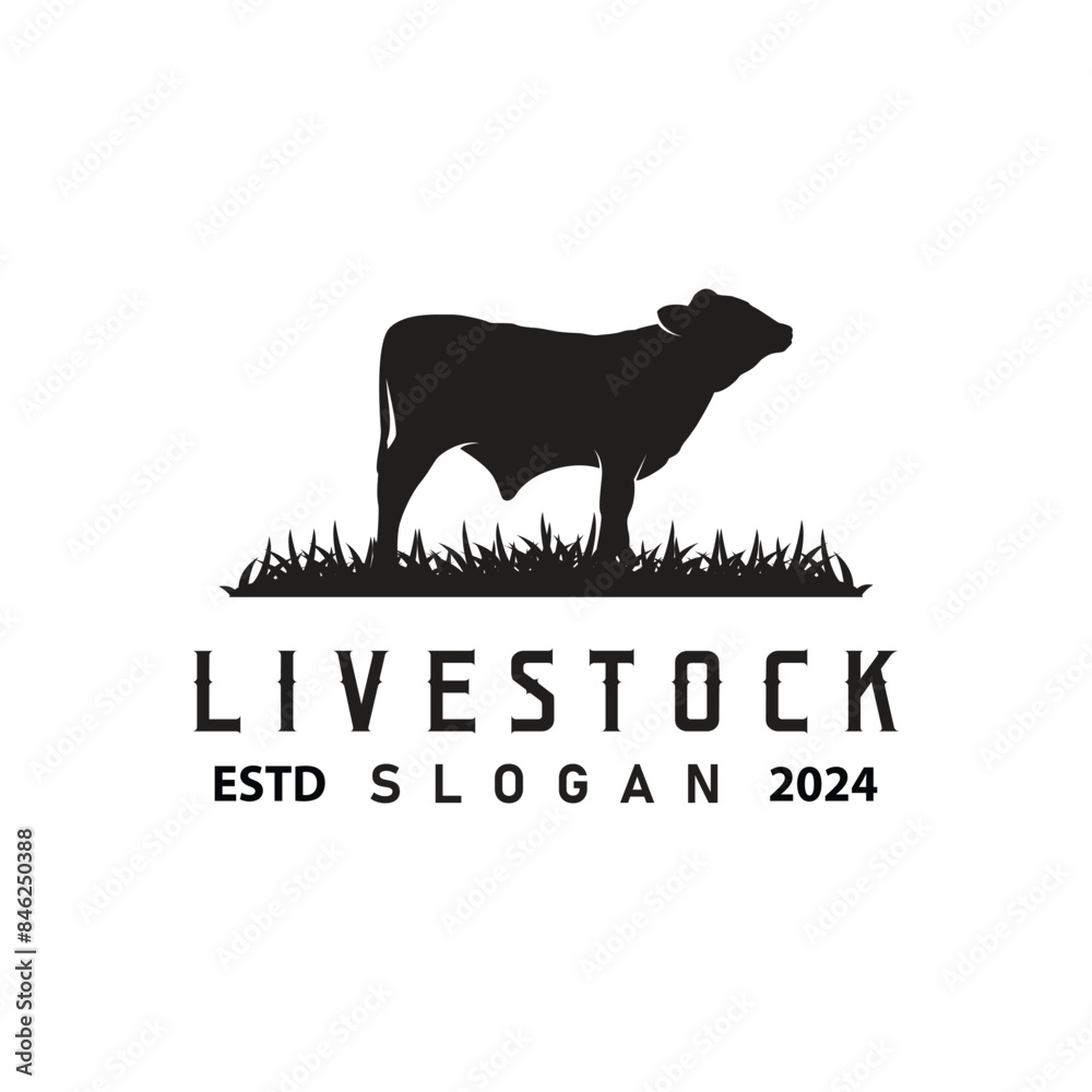 Livestock Logo, Fram Garden Design, Cow Logo Vector Badge Longhorn Bull Cattle Vintage Label Template Livestock Logo, Fram Garden Design, Cow Logo Vector Badge Longhorn Bull Cattle Vintage Label Template