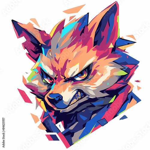 Dynamic Dog Illustration to Inspire Your T-Shirt Design