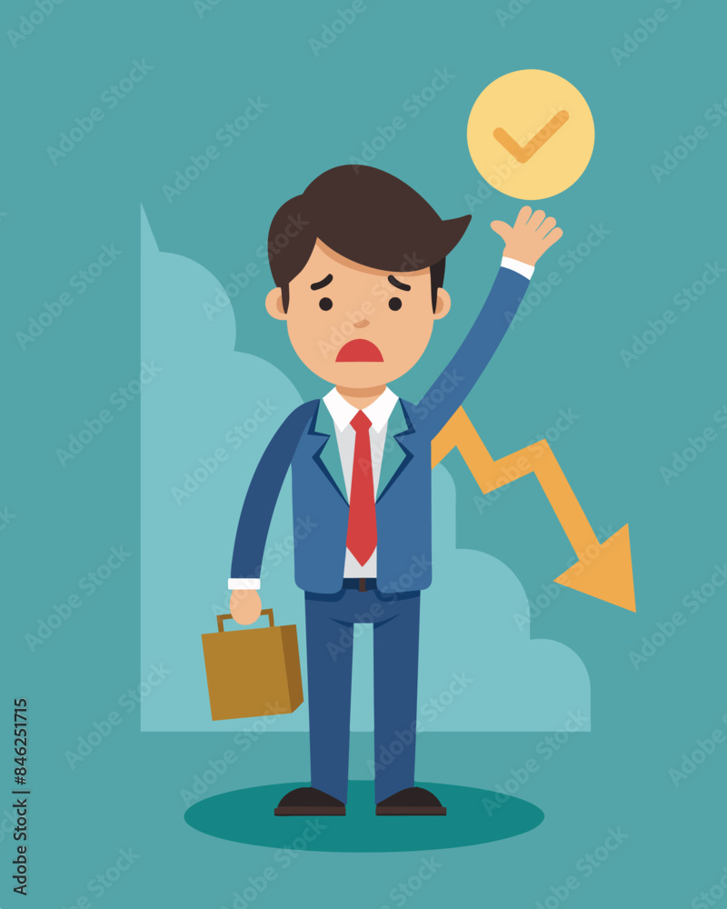 Shareholders are feeling the weight of devalued stock as their once valuable investments now ly hold any worth.. Vector illustration Shareholders are feeling the weight of devalued stock as their once valuable investments now ly hold any worth.. Vector illustration