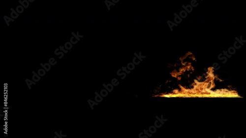 Fire Text Line Alpha