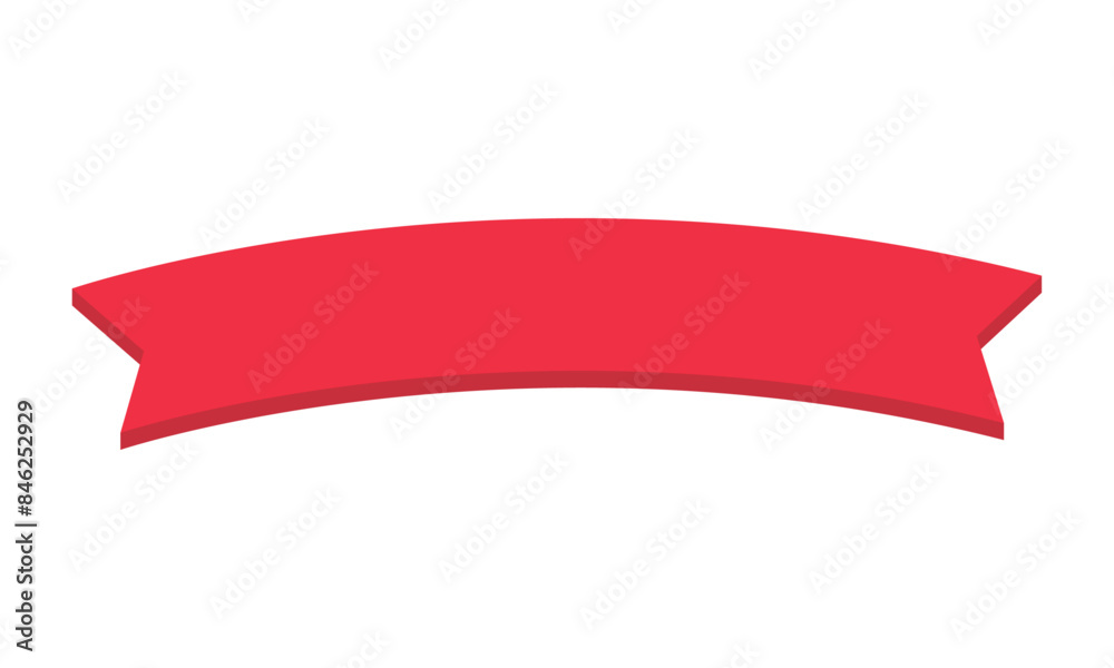 Ribbon Banner Badge Label Design Element On White Background Ribbon Banner Badge Label Design Element On White Background