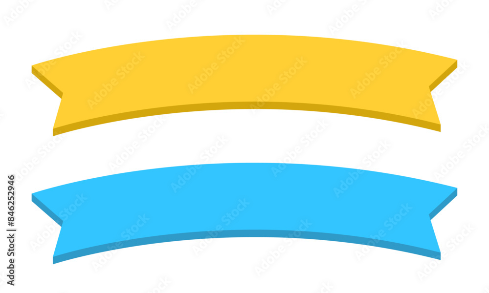 Ribbons Banners Badges Labels Design Elements On White Background Ribbons Banners Badges Labels Design Elements On White Background