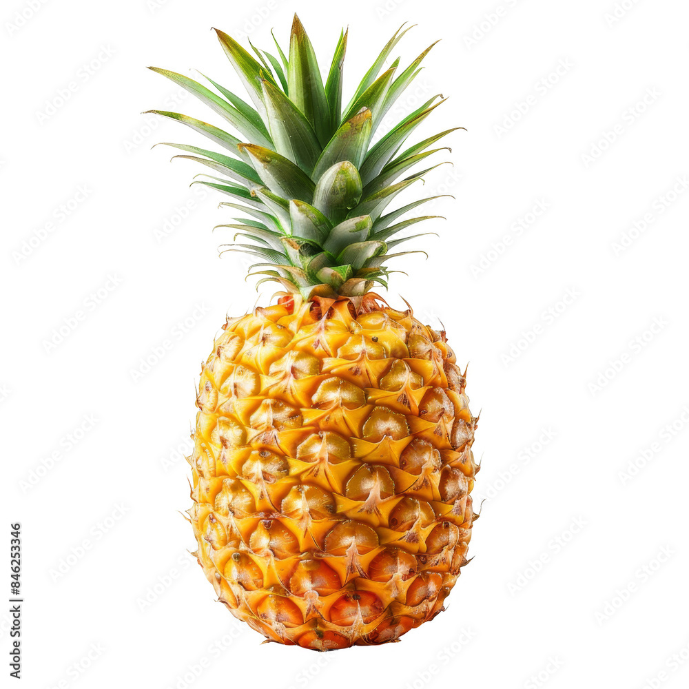 Pineapple Isolated on a Transparent Background Pineapple Isolated on a Transparent Background