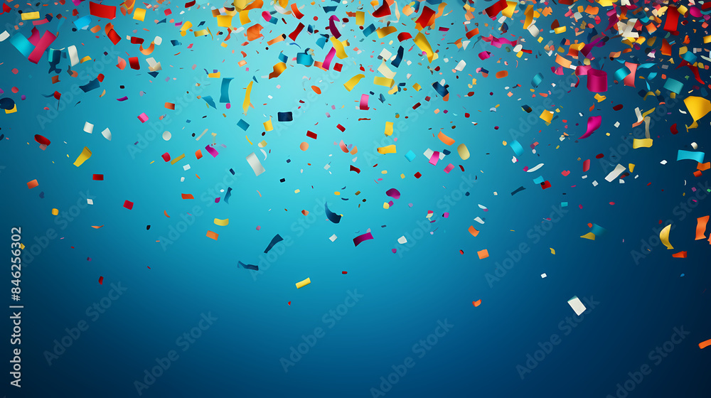 Confetti decorations falling Confetti decorations falling