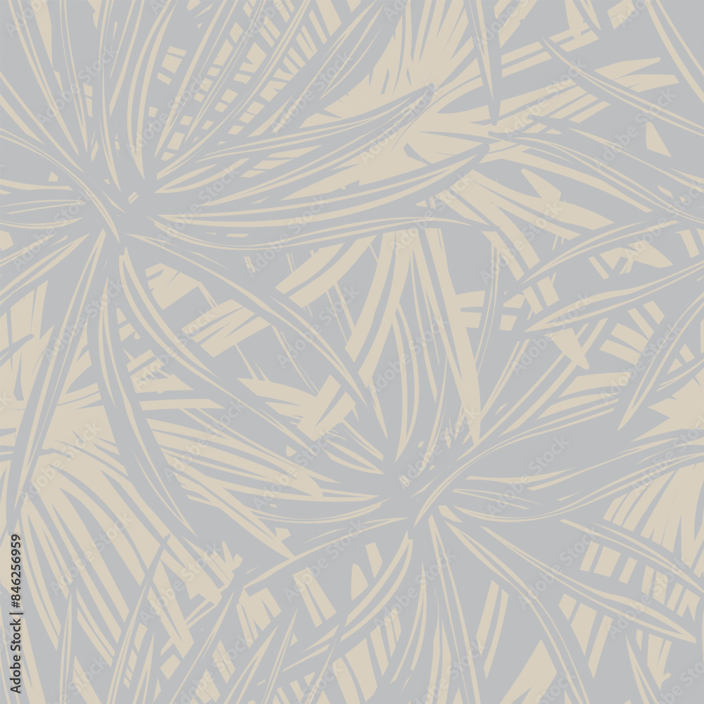Neutral Colour Abstract Floral Seamless Pattern Design Neutral Colour Abstract Floral Seamless Pattern Design