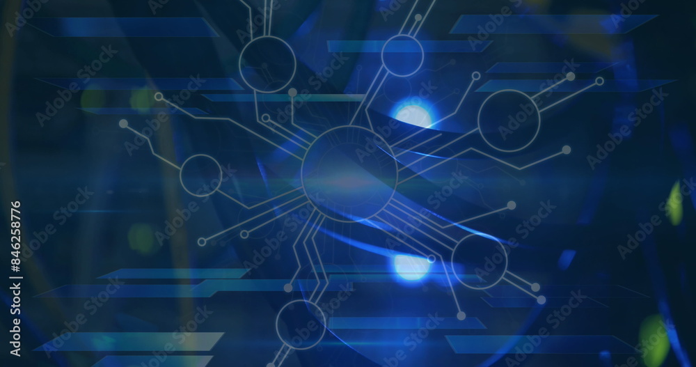 Abstract digital network graphic with interconnected nodes and lines Abstract digital network graphic with interconnected nodes and lines