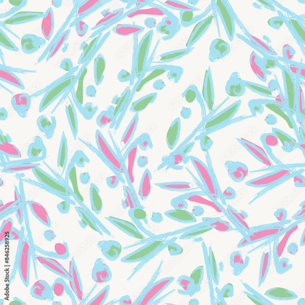 Pastel Abstract Floral Seamless Pattern Design Pastel Abstract Floral Seamless Pattern Design