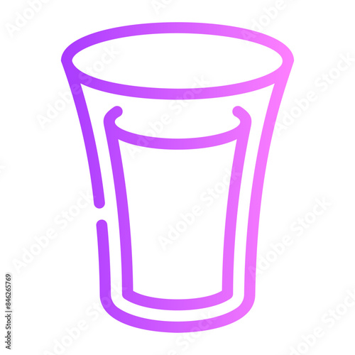 drinking water gradient icon
