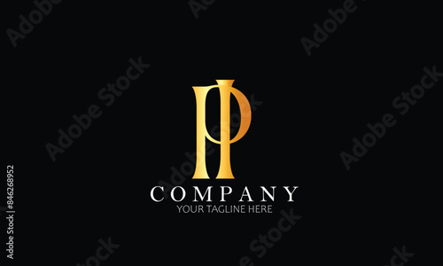 PI logo, letter logo, Branding logo, Clothing logo