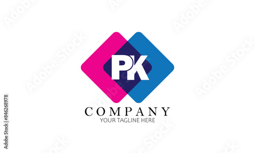 PK logo, letter logo, Branding logo, Clothing logo