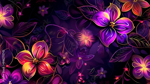 Wirly floral beautiful background