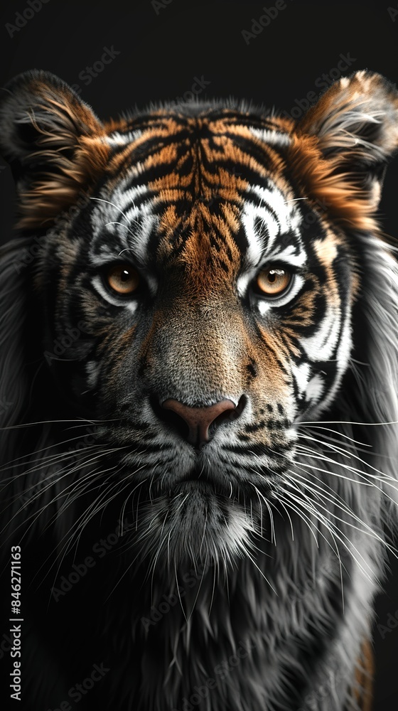 Fototapeta premium white tiger portrait