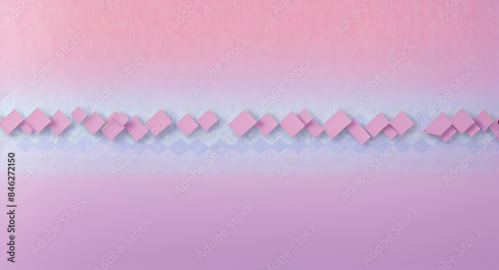 An abstract wallpaper with interlocking geometric shapes in a harmonious blend of pastel colors, evoking a sense of calm and modernity
