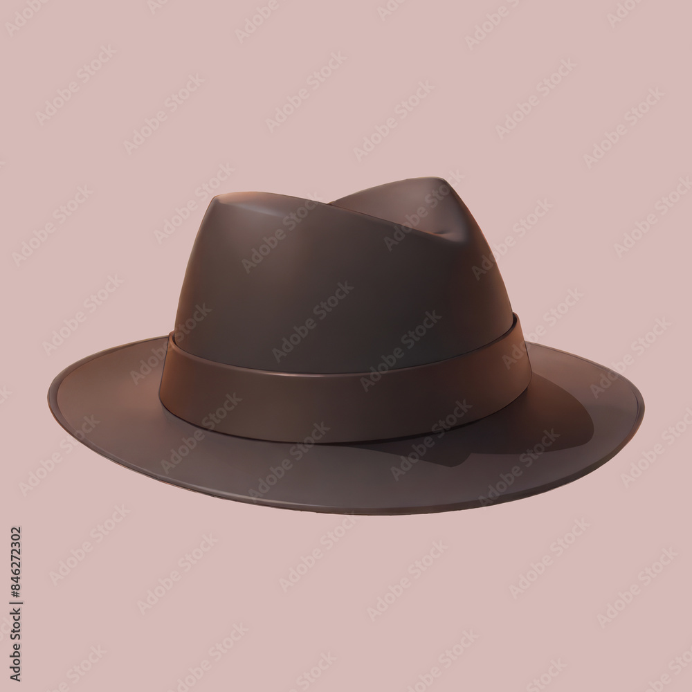 Man Business Hat Cartoon Illustration Man Business Hat Cartoon Illustration