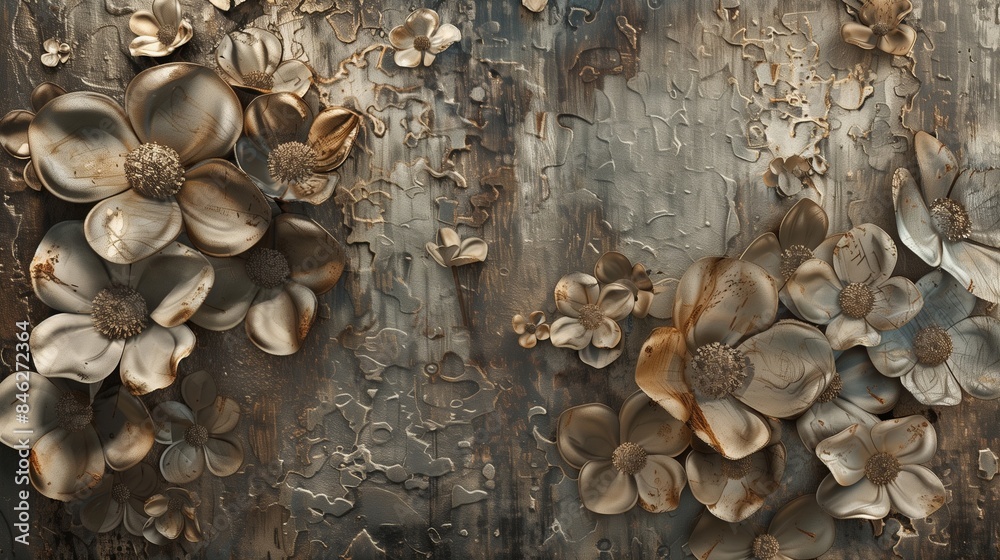 background of dried leaves